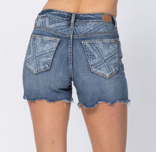 Judy Blue Bandana Print Shorts - Bray and Em Boutique