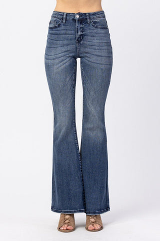 Judy Blue Contrast Trouser Flare - Bray and Em Boutique