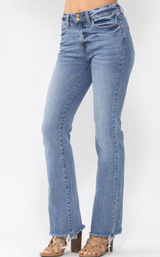 Judy Blue Double Button Bootcut - Bray and Em Boutique