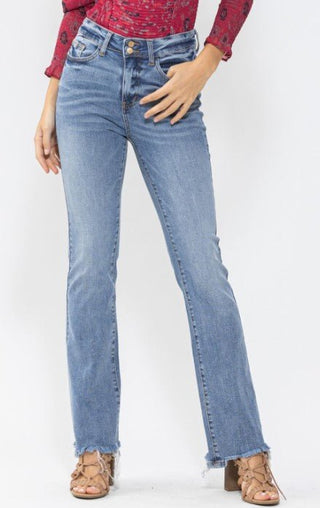 Judy Blue Double Button Bootcut - Bray and Em Boutique