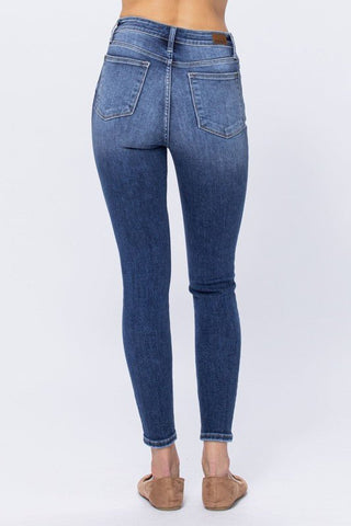 Judy Blue Hi - Rise Button Fly Skinny Jean - Bray and Em Boutique