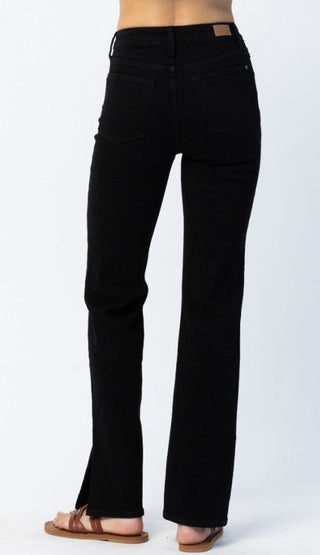 Judy Blue High Waist w/Slits Straight Leg - Bray and Em Boutique