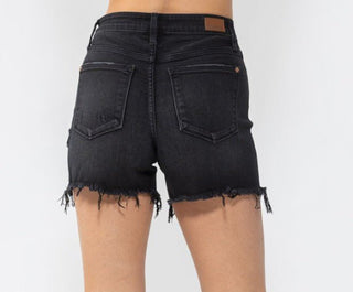 Judy Blue HW Fray Hem Shorts - Bray and Em Boutique