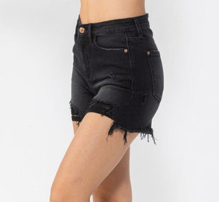 Judy Blue HW Fray Hem Shorts - Bray and Em Boutique