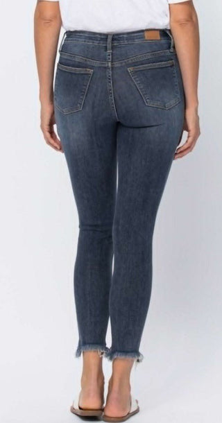 Judy Blue Shark Bite Skinny - Bray and Em Boutique