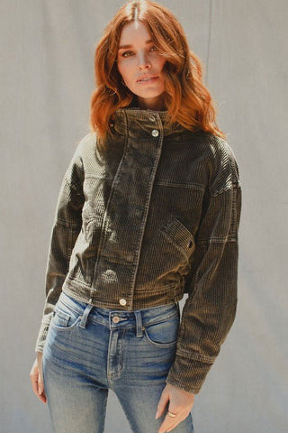 KanCan Bomber Jacket - Bray and Em Boutique