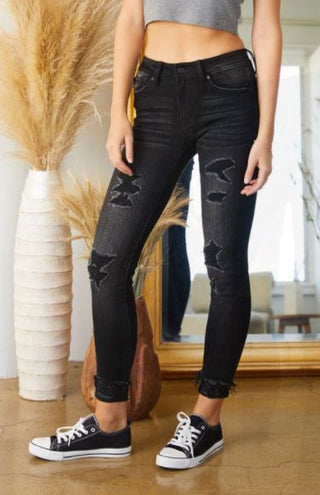 KanCan Charcoal Skinny - Bray and Em Boutique