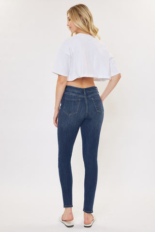 KanCan High Rise Exposed 5 Button Curvy Jeans - Bray and Em Boutique