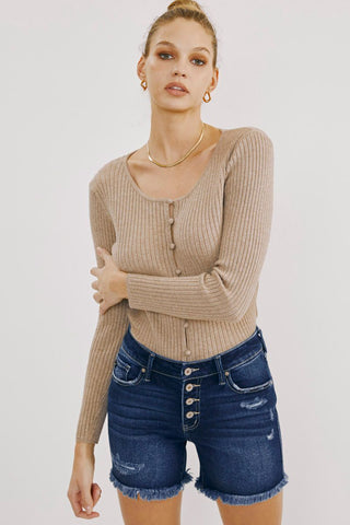 KanCan Justine MR Shorts - Bray and Em Boutique