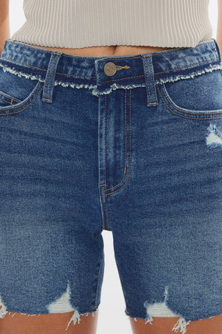 KanCan Kari HR Mid Shorts - Bray and Em Boutique