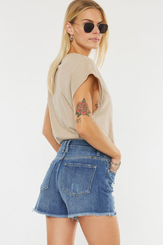 KanCan Krissy Ultra HR Mom Shorts - Bray and Em Boutique