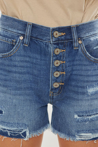 KanCan Krissy Ultra HR Mom Shorts - Bray and Em Boutique