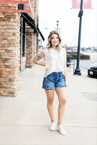 KanCan Krissy Ultra HR Mom Shorts - Bray and Em Boutique