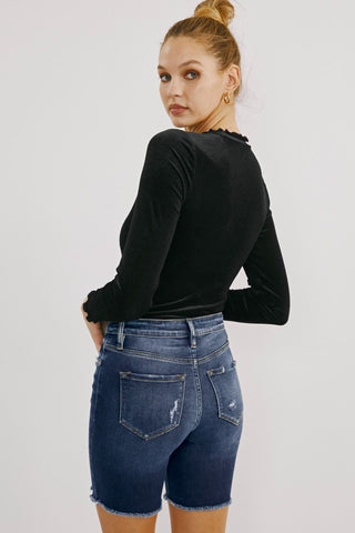 KanCan Sandy HR Bermuda Shorts - Bray and Em Boutique