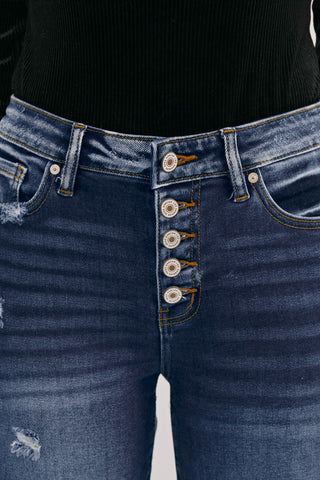 KanCan Sandy HR Bermuda Shorts - Bray and Em Boutique