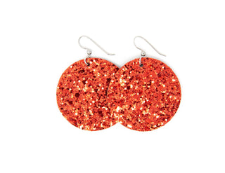 Sparkle Round Earrings