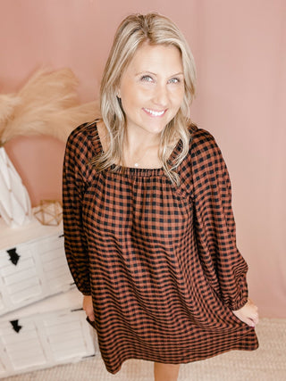 Kirsten Plaid Swing Dress - Bray and Em Boutique