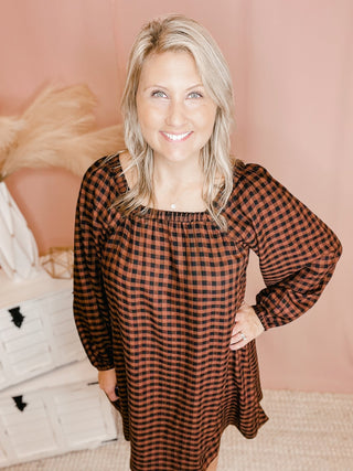 Kirsten Plaid Swing Dress - Bray and Em Boutique