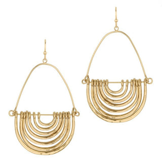 Layered Teardrop U Shape Earrings - Bray and Em Boutique