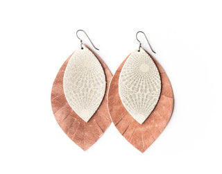 Print Layered Large Earrings