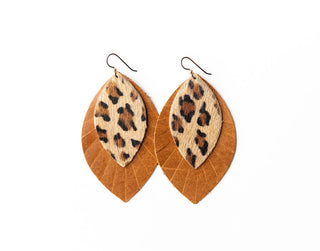 Print Layered Large Earrings