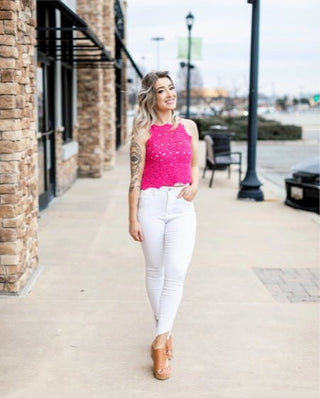 Live and Learn Crochet Crop Top - Bray and Em Boutique