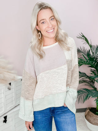 Loren Patched Pullover - Bray and Em Boutique