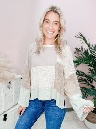Loren Patched Pullover - Bray and Em Boutique
