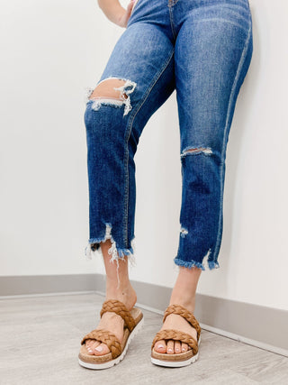 Lovervet High Rise Crop Straight - Bray and Em Boutique