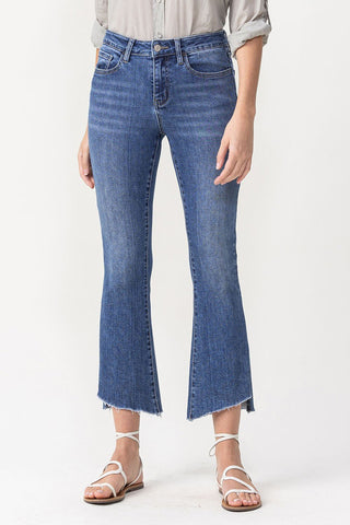 Lovervet Mid Rise Crop Flare - Bray and Em Boutique