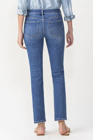 Lovervet Mid Rise Slim Ankle Straight - Bray and Em Boutique