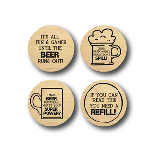 Man Cave Coaster Set - Bray and Em Boutique