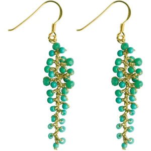 Marquet Annie - Glittery Leaf - Shaped Earrings - Bray and Em Boutique