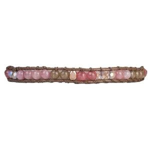 Marquet Celina - Adjustable Stone and Vegan Leather Single Wrap Bracelet - Bray and Em Boutique