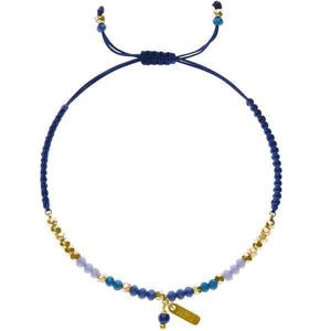 Marquet Erin - Sliding Knot Bracelet with Brass Charm - Bray and Em Boutique