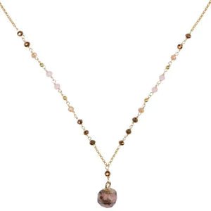 Marquet Nicki - Geometric Stone Pendant Necklace - Bray and Em Boutique