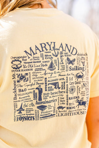 Maryland Collage Short Sleeve Graphic Tee - Bray and Em Boutique