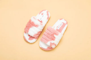 Cow Print Slipper