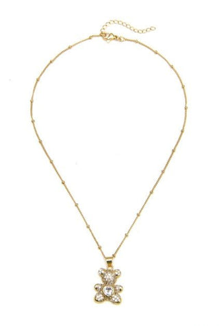 Meli Teddy Bear Necklace - Bray and Em Boutique