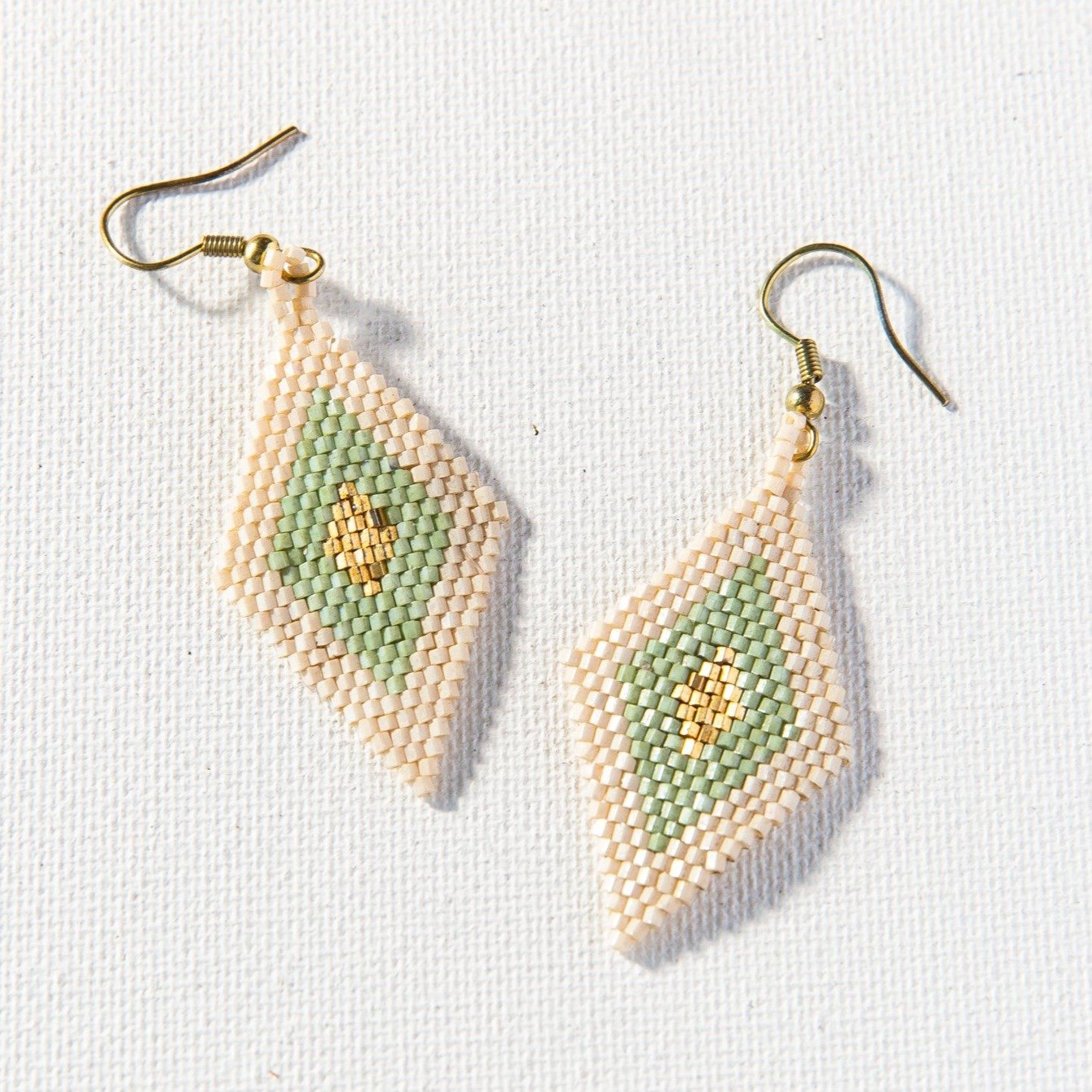Mint and Gold Luxe Earrings