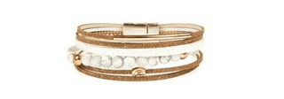 Multi - Layered Leather Magnetic Bracelet - Bray and Em Boutique