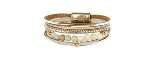 Multi - Layered Leather Magnetic Bracelet - Bray and Em Boutique