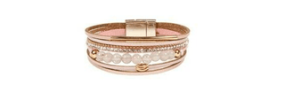 Multi - Layered Leather Magnetic Bracelet - Bray and Em Boutique