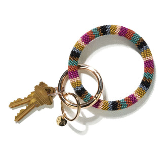 Seed Bead Key Ring- Rainbow Collection