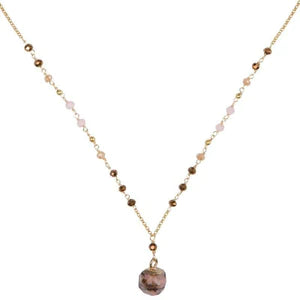 Marquet Nicki- Geometric Stone Pendant Necklace
