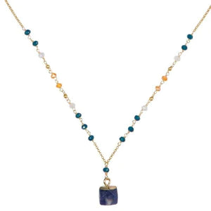 Marquet Nicki- Geometric Stone Pendant Necklace