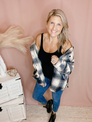 Notting Hill Plaid Shacket - Bray and Em Boutique