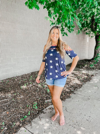 Oh My Stars and Stripes Top - Bray and Em Boutique