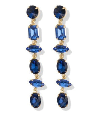 Ombre 6 Tier Crystal Post Earrings - Bray and Em Boutique