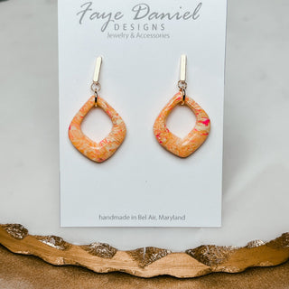 Open Diamond Stud Earrings - Bray and Em Boutique